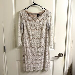 Size 14 white lace dress by Jhanie Hoelscher